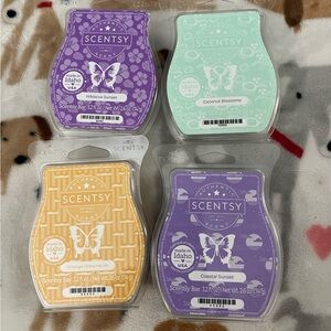 Scentsy Wax Bars Set - Purple, Mint, Orange
